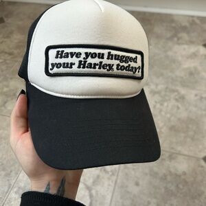 Harley-Davidson Black and White Mesh Cap